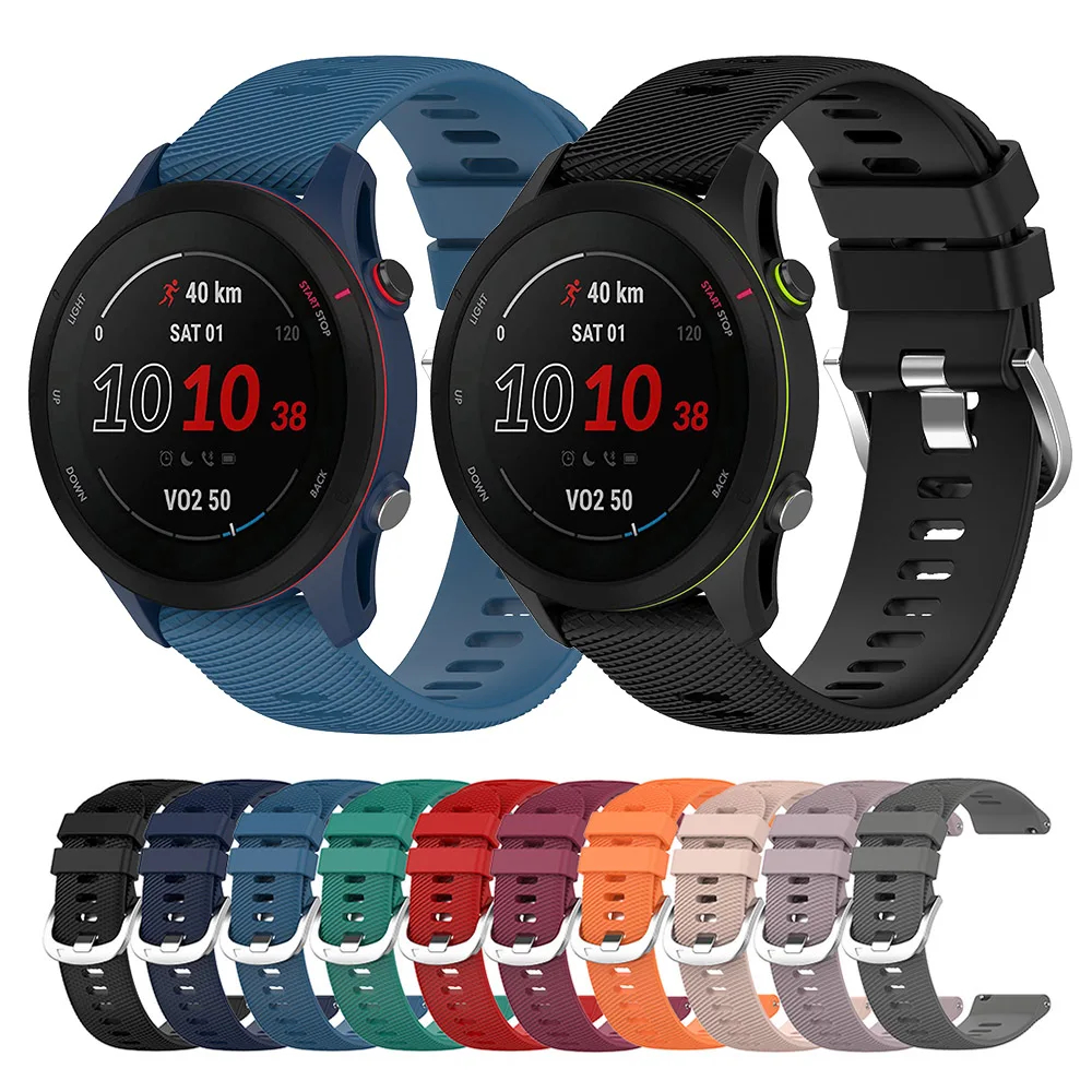 ZoRoll Bracelet 18mm Compatible Avec Garmin Forerunner 265S/255S Music/Vivoactive 4S/Vivomove 3S, Inoxydable Metal Sangle De Remplacement Magnétique Compatible Avec Garmin Venu 2S/Move 3S - Or Rose