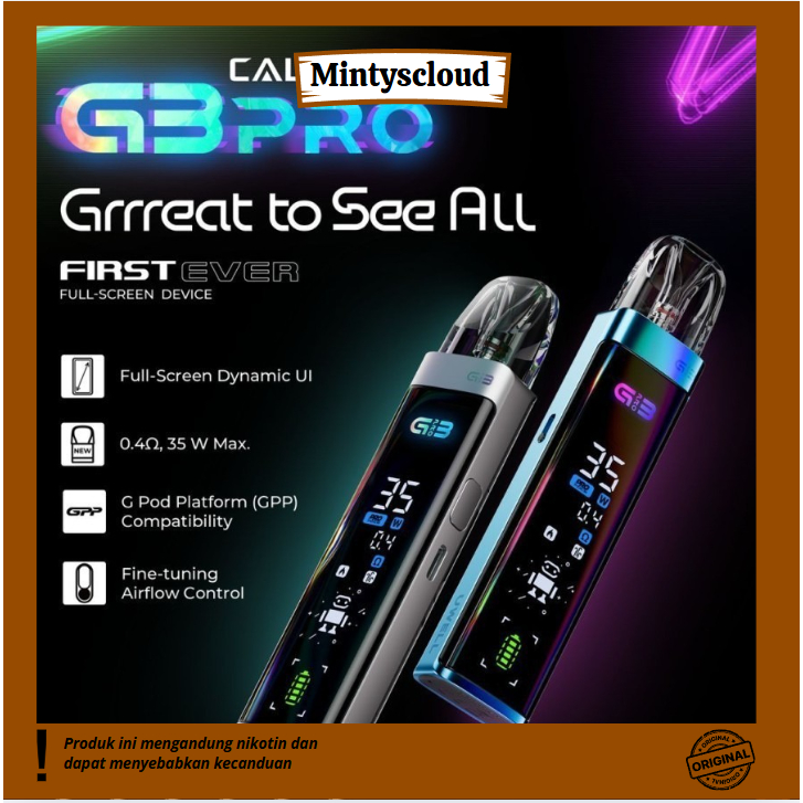 Jual CALIBURN G3 PRO POD KIT DEVICE CALIBURN G3 PRO 35 WATT BY UWELL ...