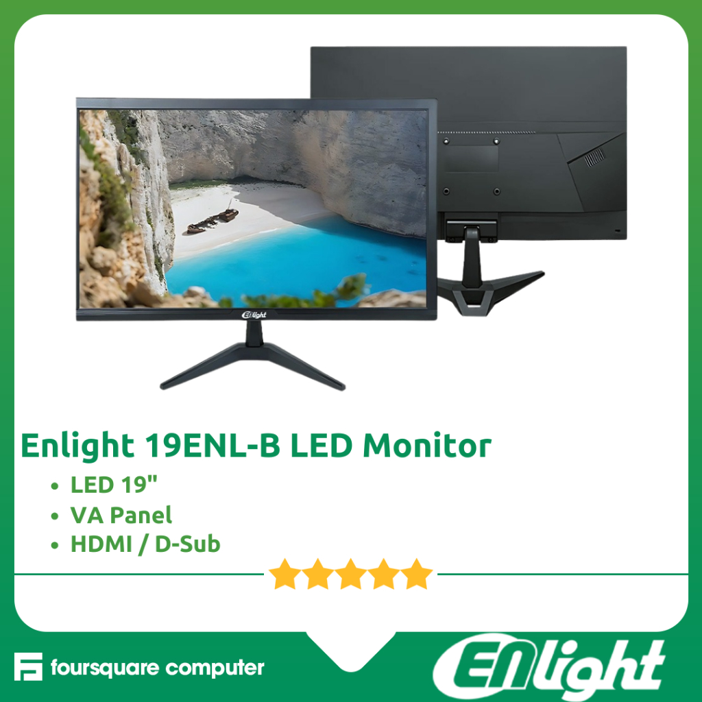 Jual Enlight 19ENL-B LED Monitor 19 Inch HDMI | Shopee Indonesia
