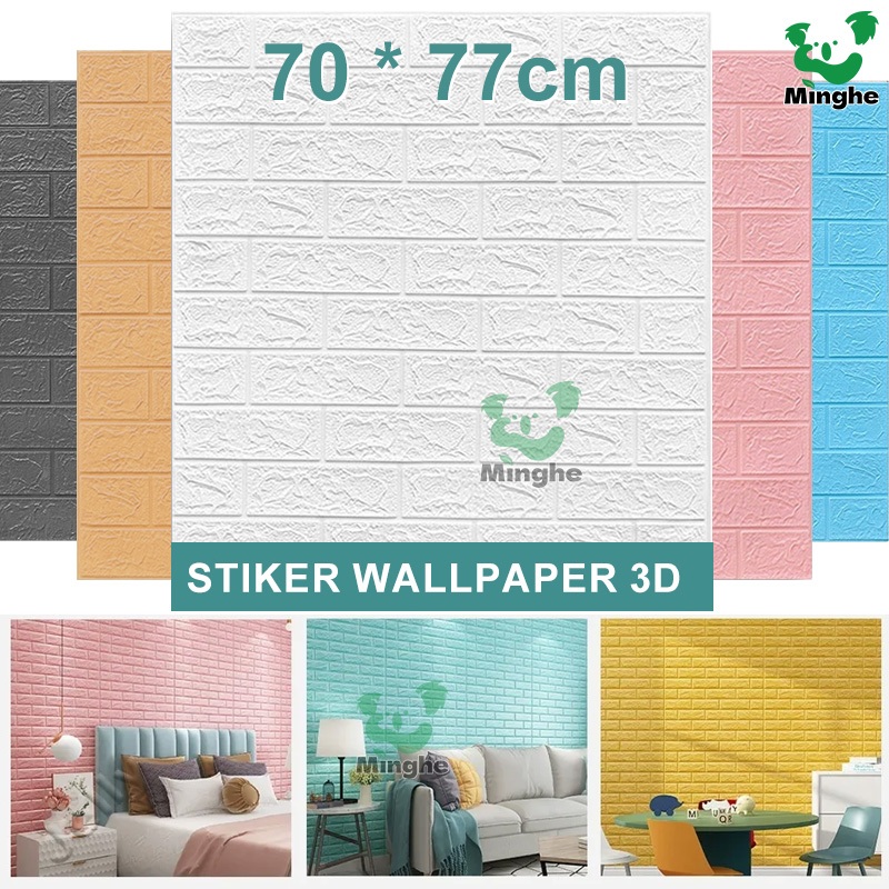Jual Wallpaper Dinding Bata Wallfoam Sticker 3D Tebal 3MM / Wallfoam ...
