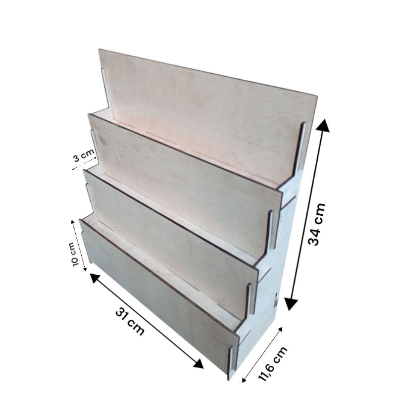 Jual Rak Display 3 susun 31 x 11.6 x 34 cm | Shopee Indonesia