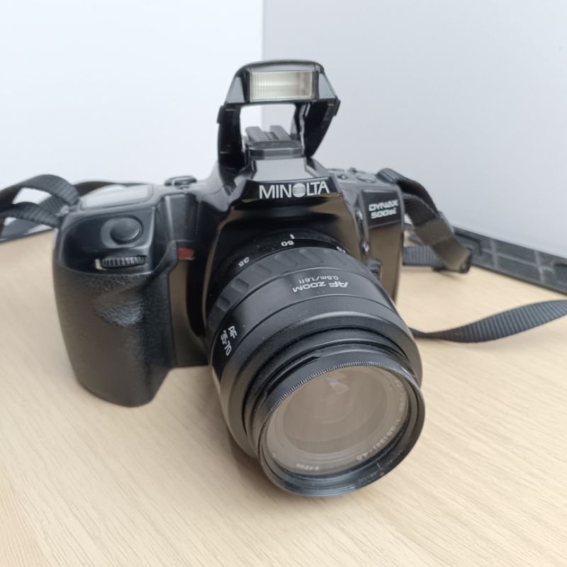 Reflex Minolta Dynax 500si Avec Objectif Zoom AF 35-70mm - Complet Avec Filtres, Testé Et Fonctionnel