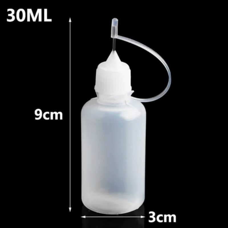 Jual Botol kosong fine tip jarum 30ml wadah liquid | Shopee Indonesia