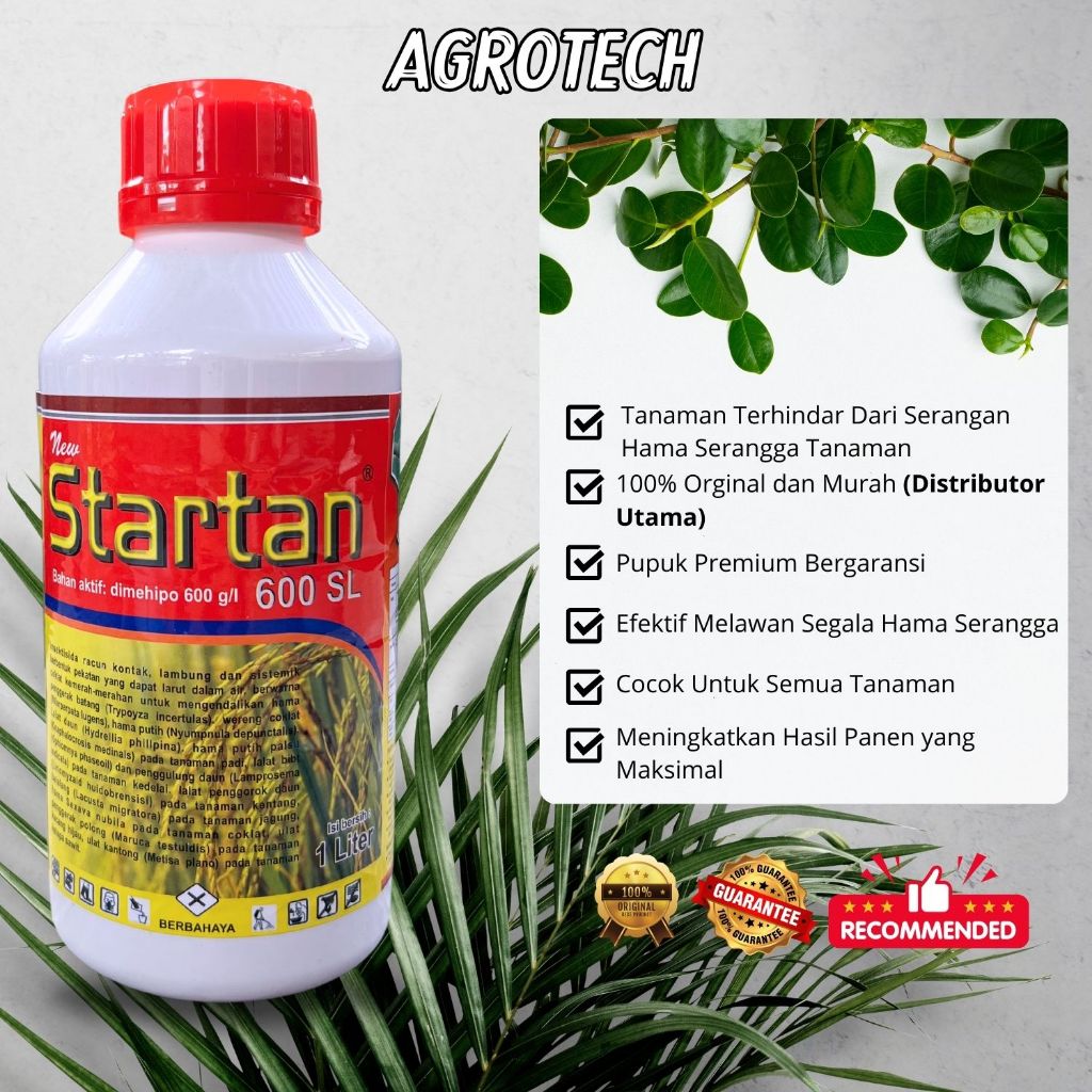 Jual STARTAN 600SL 1L Insektisida Modern Bahan Dimehipo Solusi Hama ...