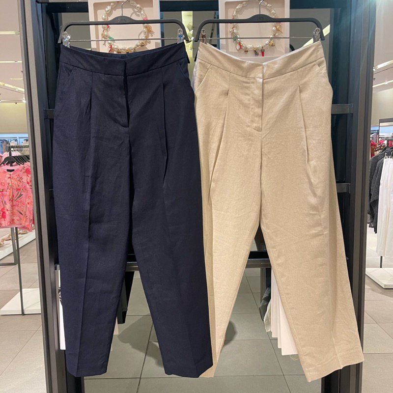 Connexion Celana Panjang Linen Crinkle Wanita