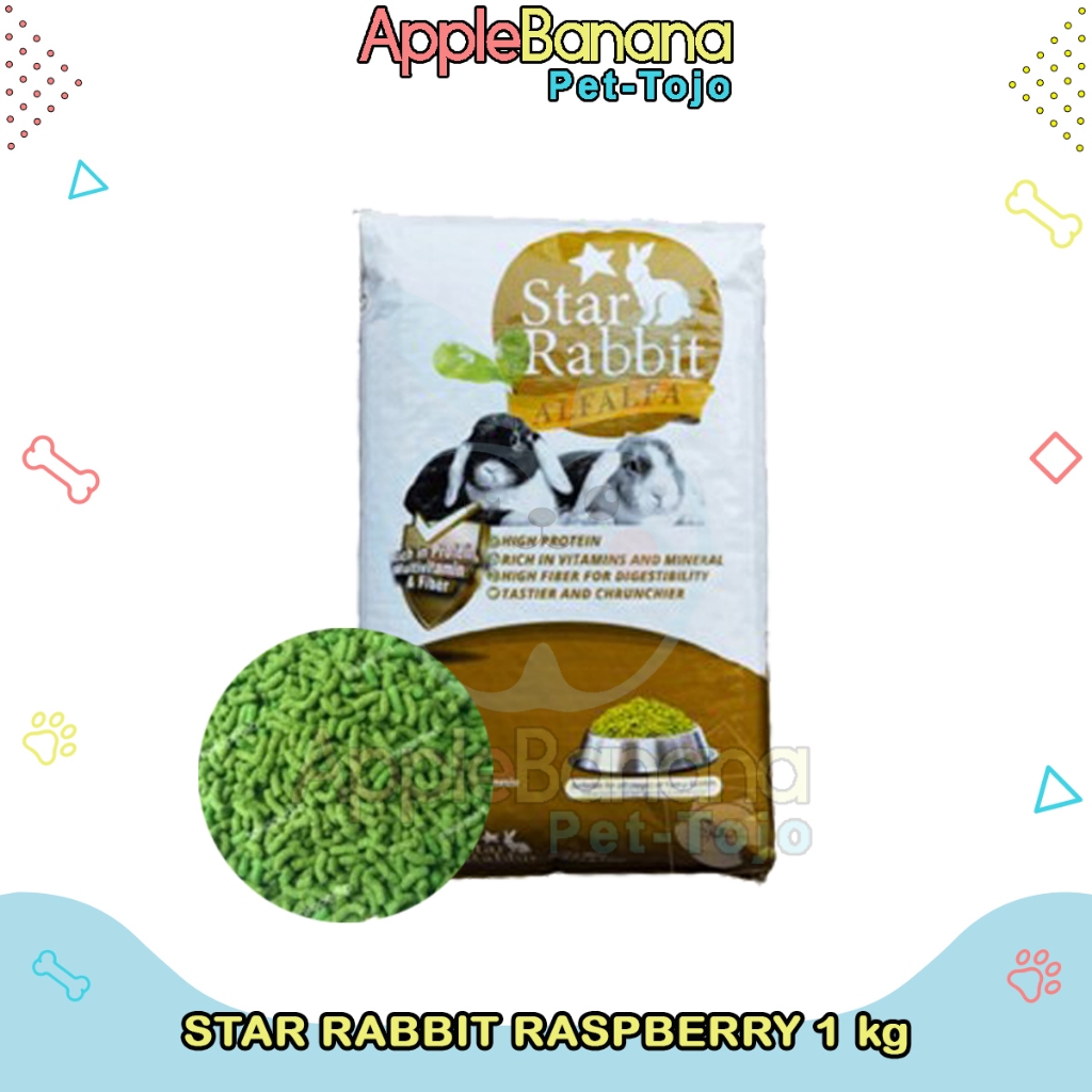 Jual Star Rabbit 1 kg Repack | Pakan Pelet Kelinci Star Rabbit Alfalfa ...