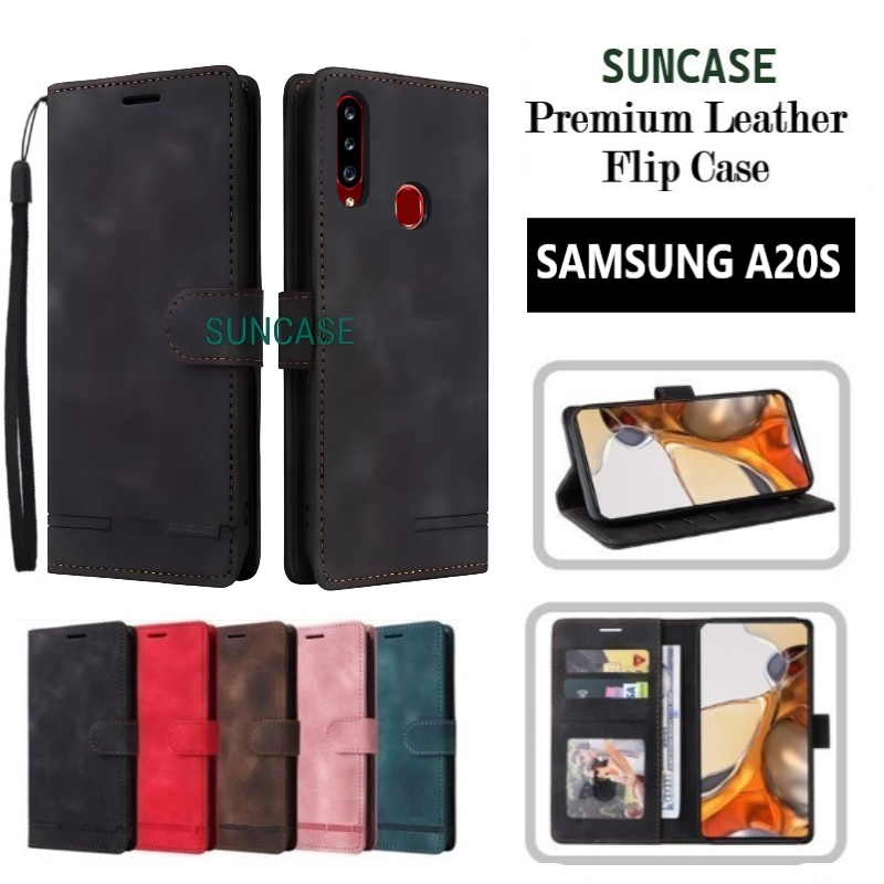 Jual SUNCASE samsung a20s cover hp model dompet multi fungsi flip
