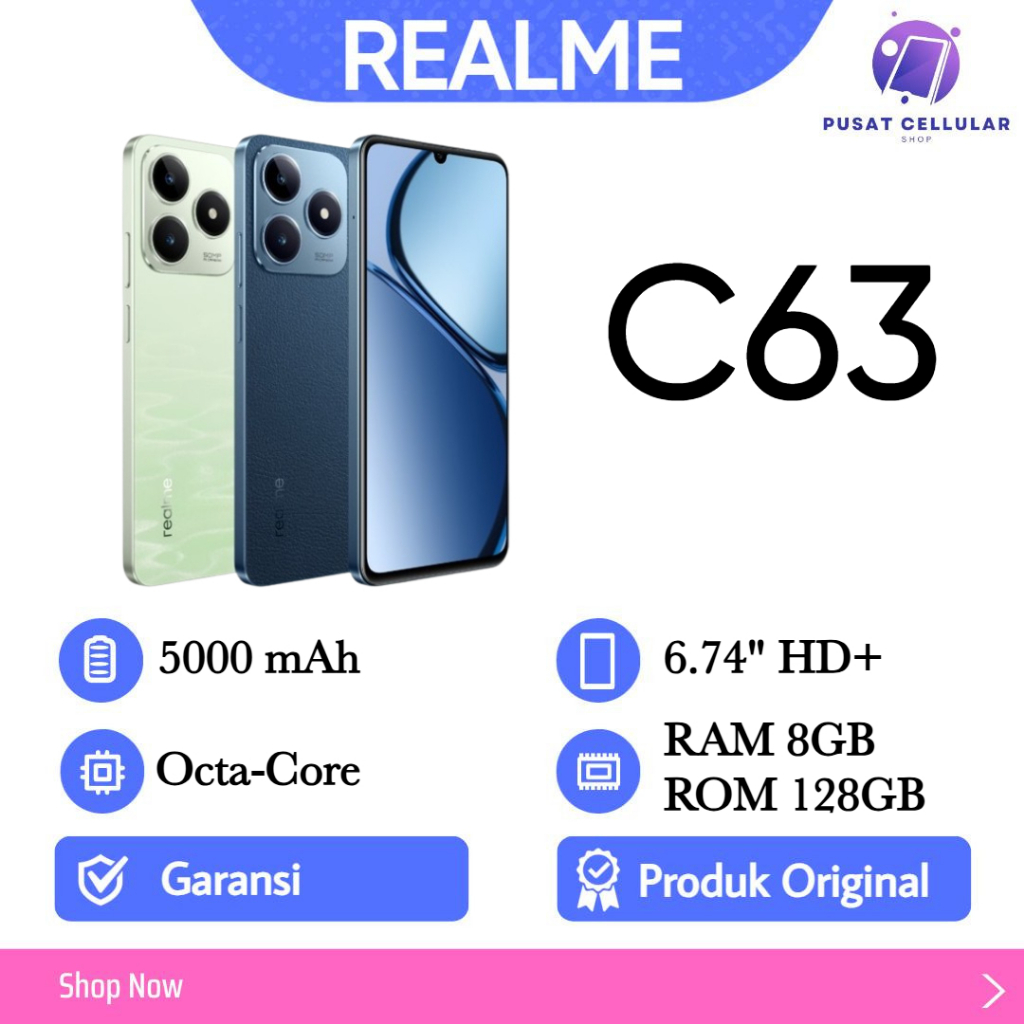 READY!!! Realme C63 8GB+8GB* | 128GB
