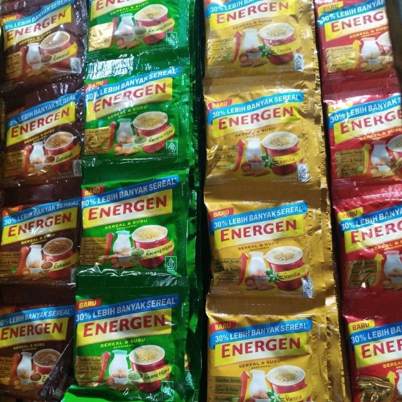 Jual ENERGEN 1 RENTENG ISI 10sachet | Shopee Indonesia