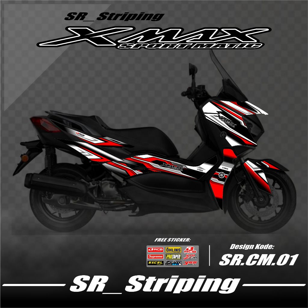 Jual Striping Xmax / Stiker Xmax / Variasi Yamaha Xmax / Anti Luntur ...