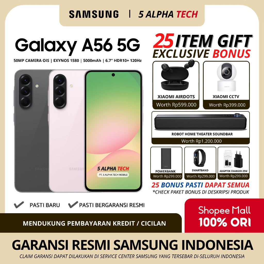 Jual SAMSUNG Galaxy A56 5G 12/256GB Garansi Resmi Samsung | Shopee