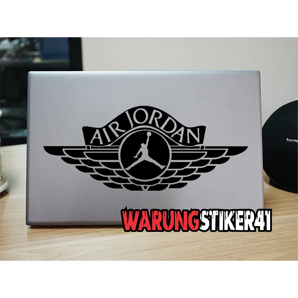 Jual stiker laptop air jordan sticker cutting custom | Shopee Indonesia