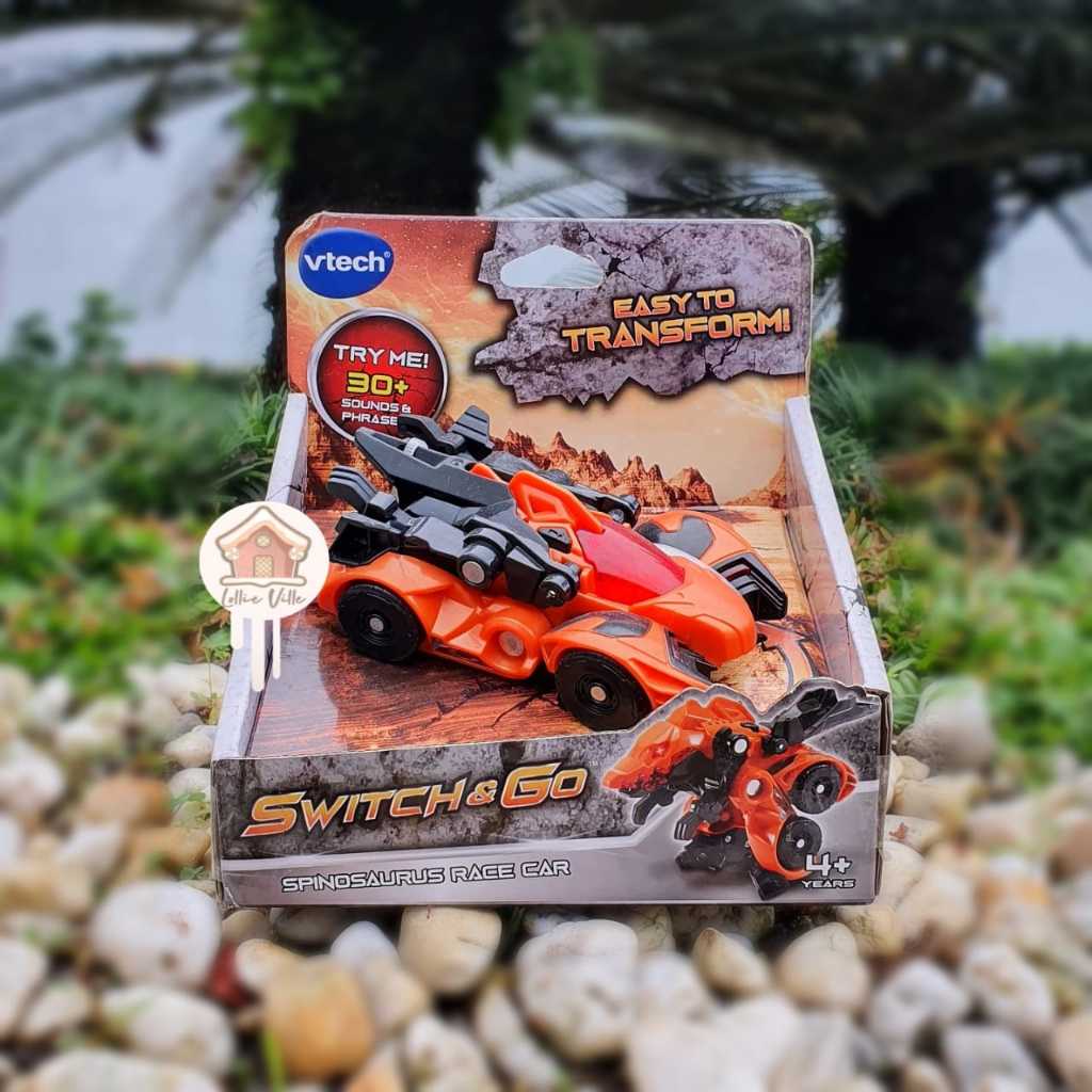 Jual Vtech Switch and Go Spinosaurus Race Car - Orange | Shopee Indonesia