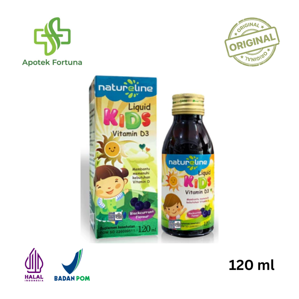 Jual NATURELINE LIQUID KIDS VITAMIN D3 SYRUP | Shopee Indonesia