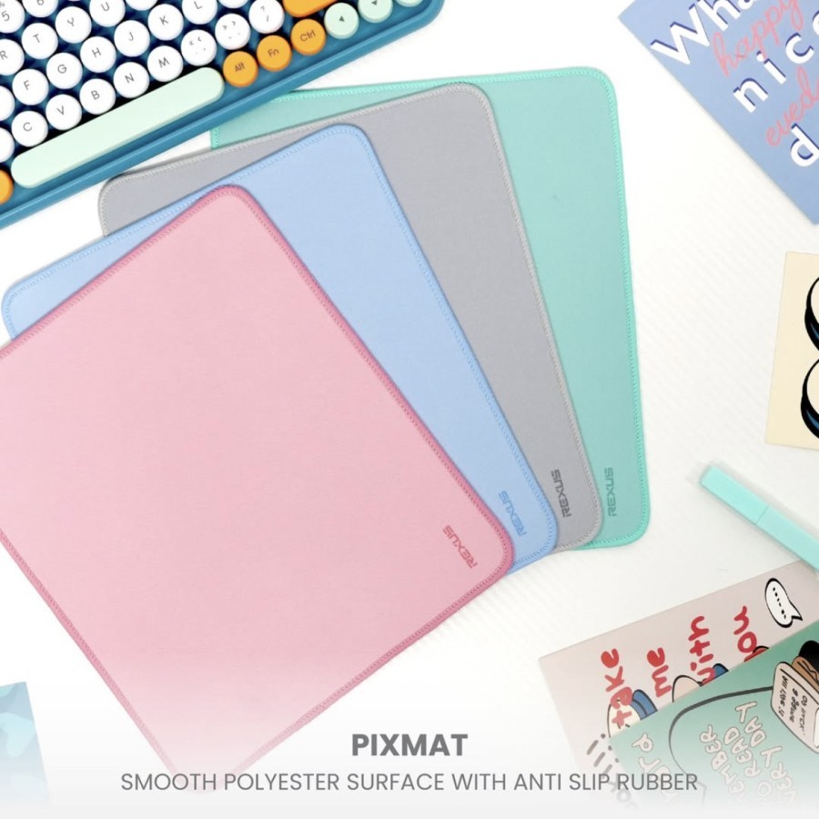 Jual Rexus Pixmat T100 Mousepad Anti Slip Kain Bahan Bagus Tebal Rubber ...
