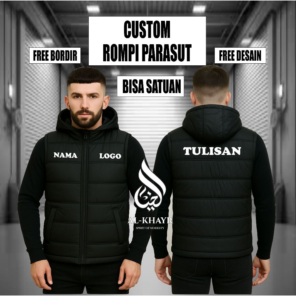 Jual Rompi Parasut Custom Bordir / Rompi Motor Custom Bordir | Shopee ...