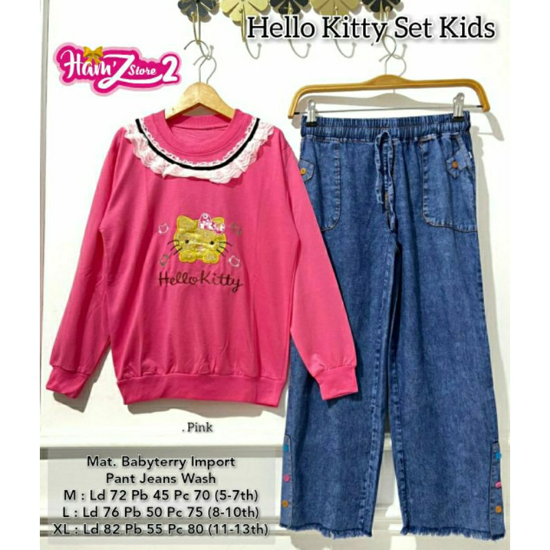 Jual (COD) HELLO KITTY SET KIDS // ORI HAMZSTORE | Shopee Indonesia