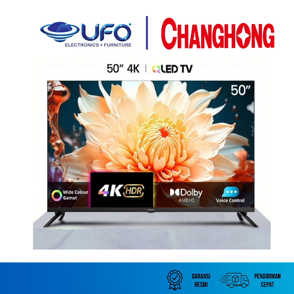 Jual Changhong 50 Inch Smart Google QLED TV 4K UHD U50QCN1 | Shopee ...