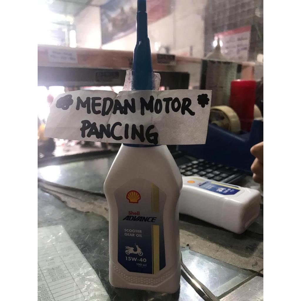Jual OIL Shell gerdang Scooter Gear 15W40 120ML(kemasan Baru) | Shopee ...