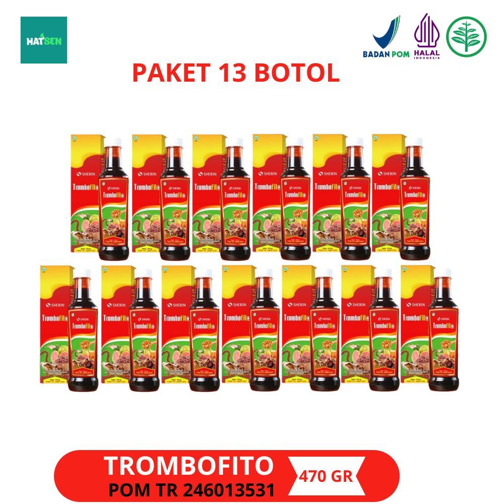 Jual Trombofito 13 Botol - Sherin Madu Angkak Sari Kurma Trombofito ...