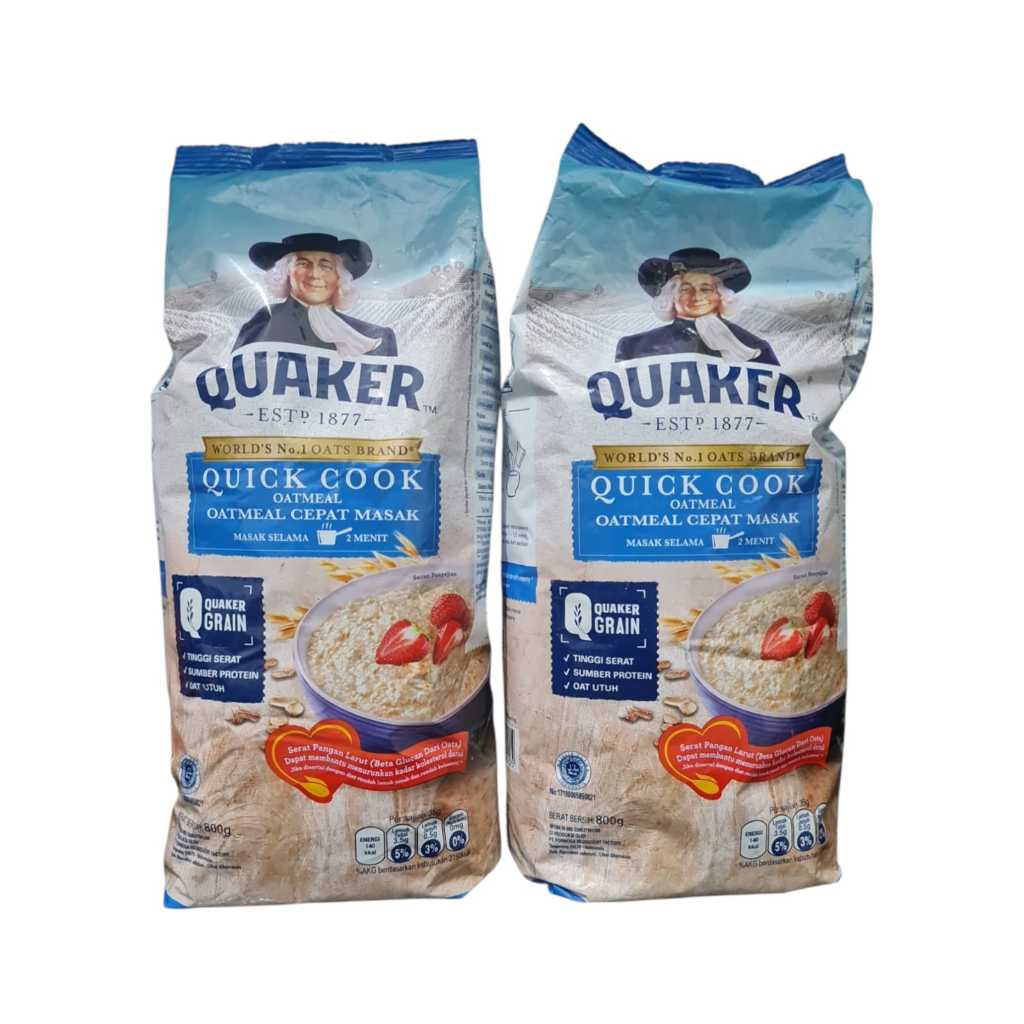 Jual Quaker Quick Cooking Oatmeal 800 gr Oats: Cepat, Sehat, Nikmat ...