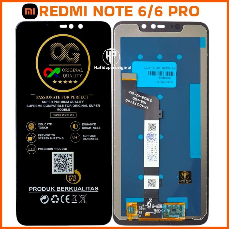 Jual Lcd Touchscreen Xiaomi Redmi Note 6 / 6 Pro FULLSET | Shopee Indonesia