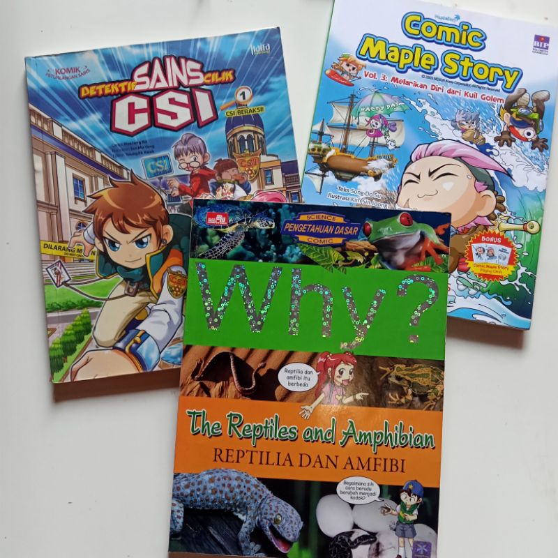 Jual COMIC WHY, EDU COMIC, KOMIK SAINS CILIK | Shopee Indonesia