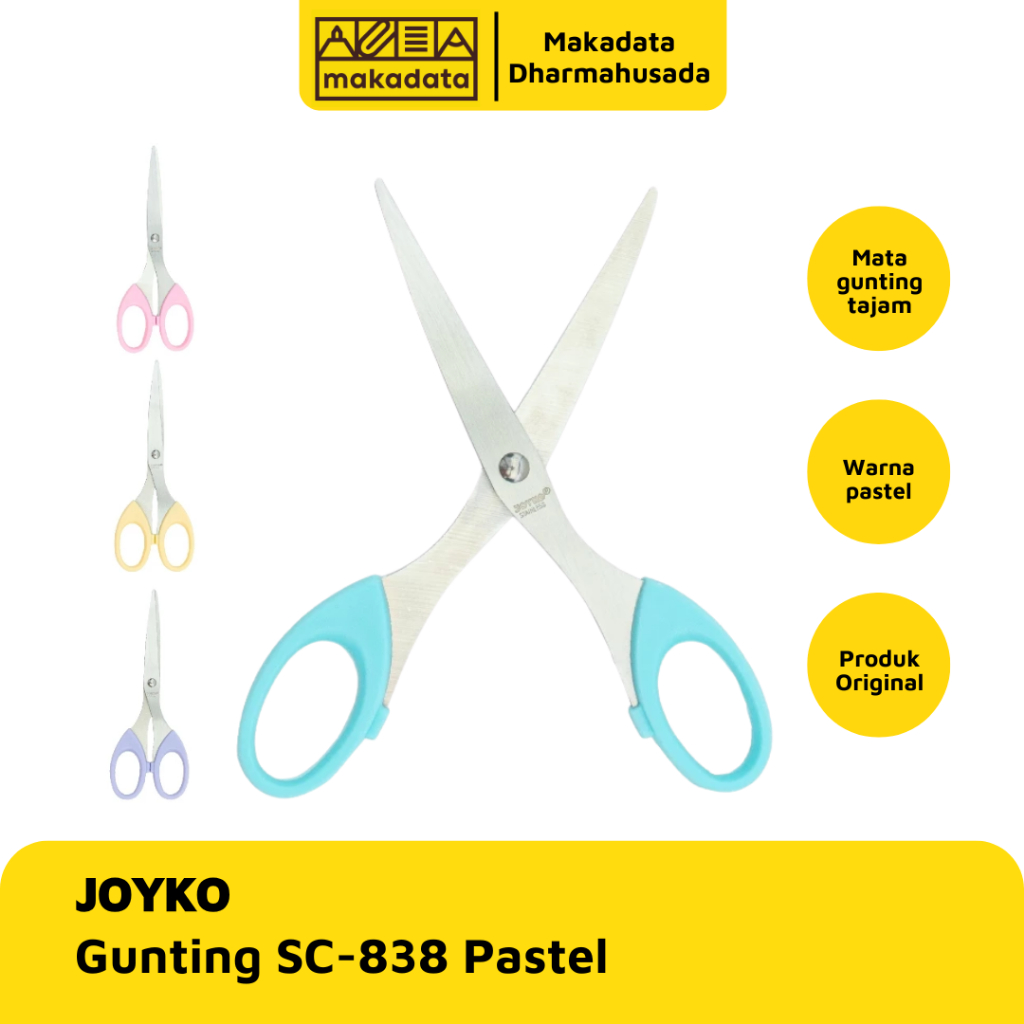 Jual SCISSORS / GUNTING SEDANG JOYKO SC-838 PASTEL MURAH | Shopee Indonesia