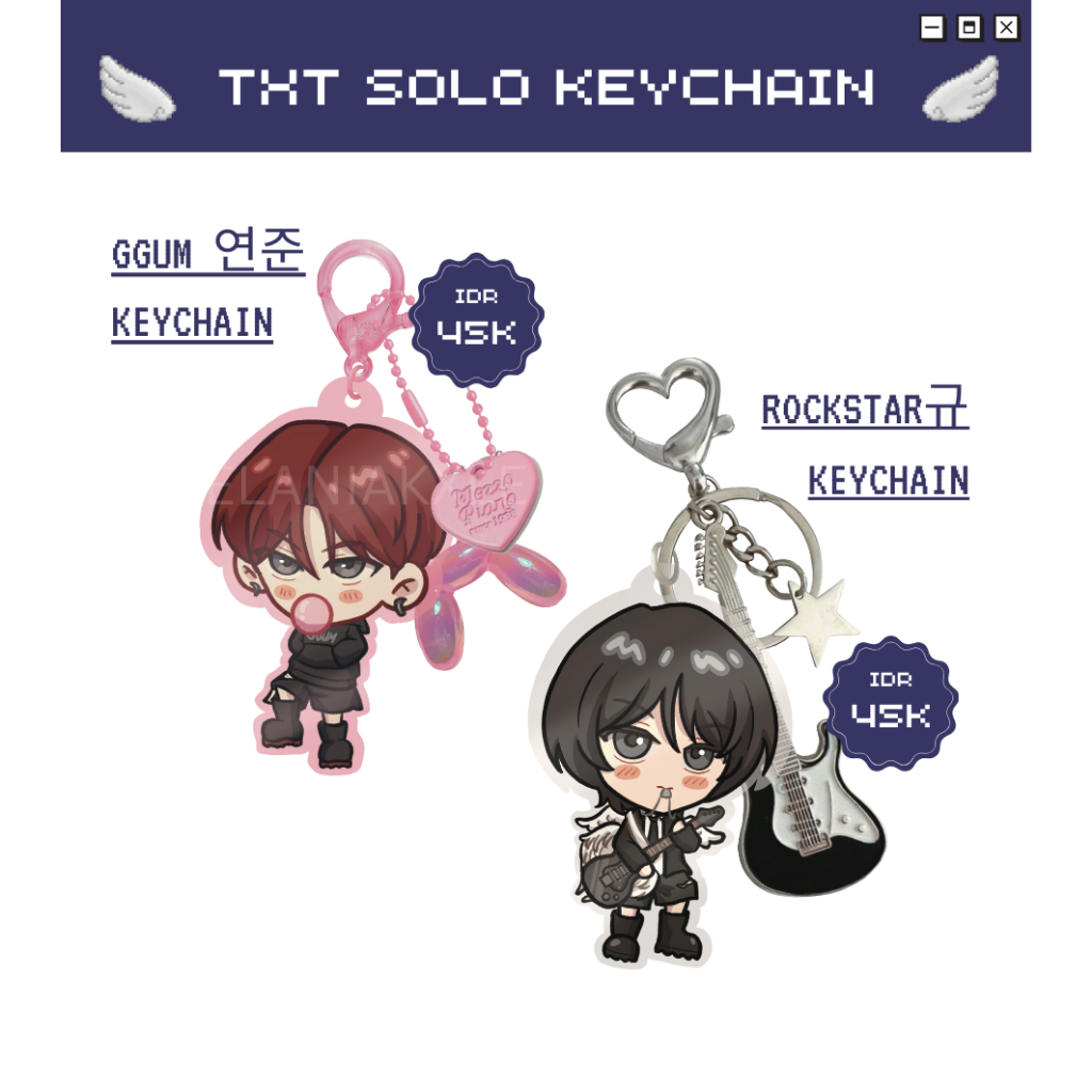 Jual TXT solo keychain (acrylic fanmade by @melaniakxle) | Shopee Indonesia