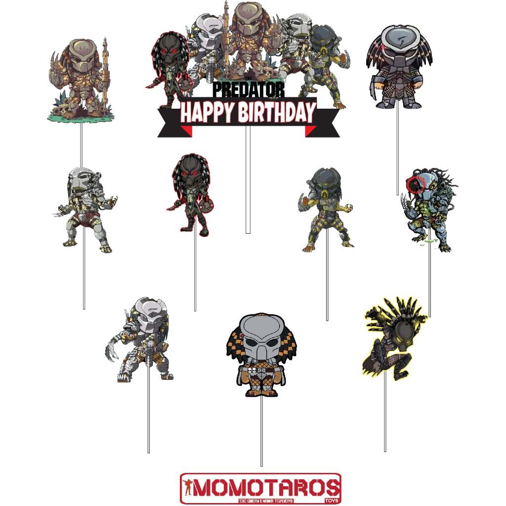 Jual Topper cake Predator cartoon chibi | Shopee Indonesia