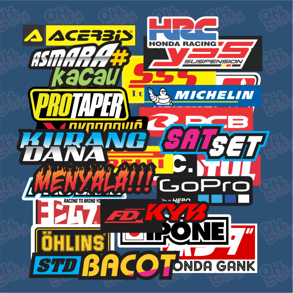 Jual Stiker Sticker Racing Sponsor racing stiker kata kata viral ...