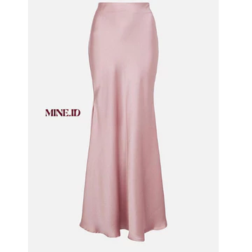 Rok Satin Silk Premium Maxi A Line Satin Skirt Rok Satin Duyung Size S XXXL 3XL Mine Skirt