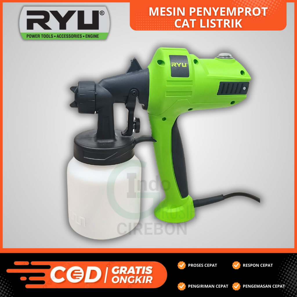 Jual Spraygun Cat Semprot Listrik 450W 800ml Spray Gun Electric Mesin ...