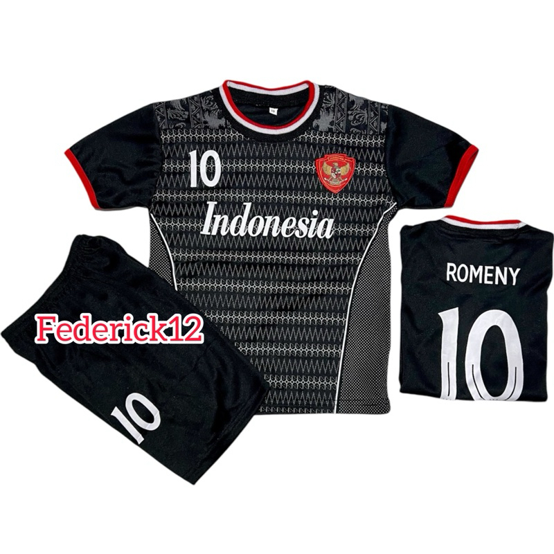 Jual JERSEY BAJU BOLA ANAK TIMNAS INDONESIA HITAM TERBARU/STELAN BAJU ...
