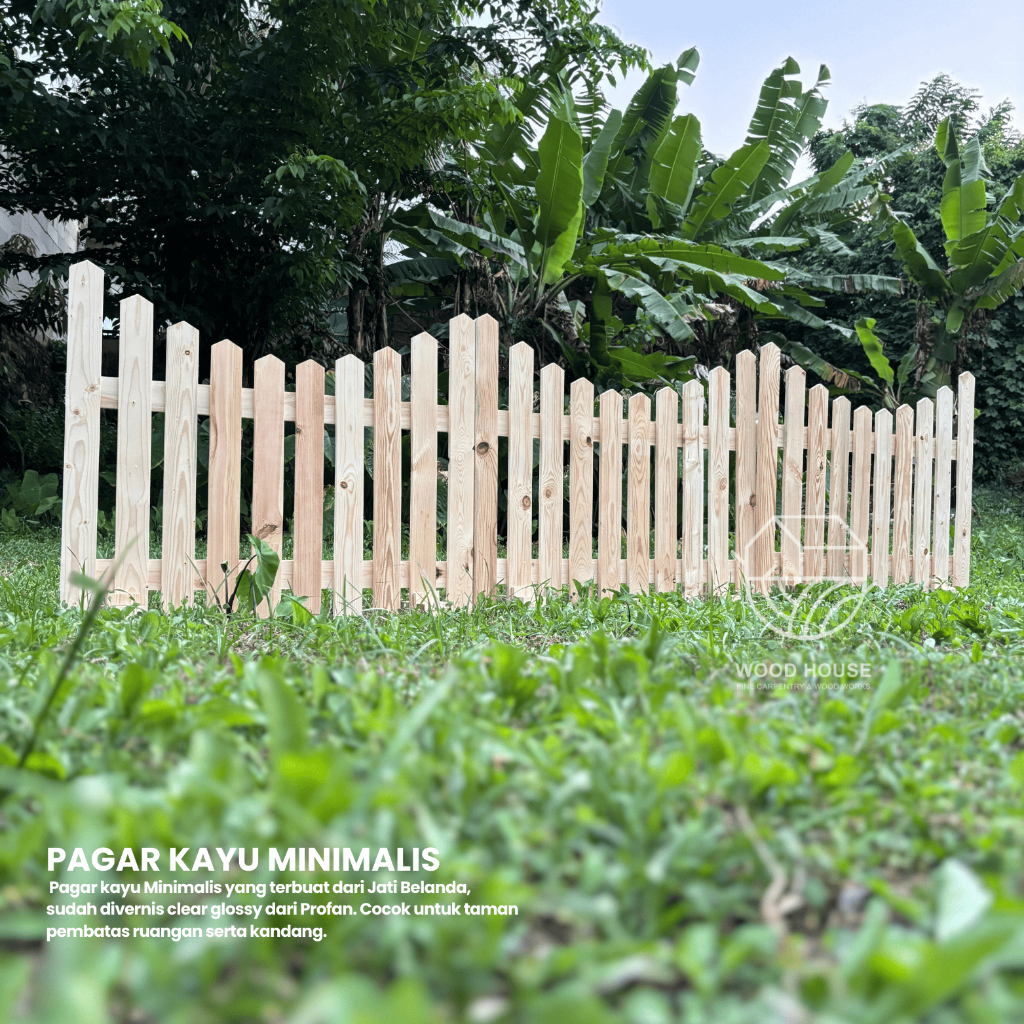 Jual Wood House - Pagar Kayu Minimalis/ Pagar Kayu Aesthetic/ Pagar ...