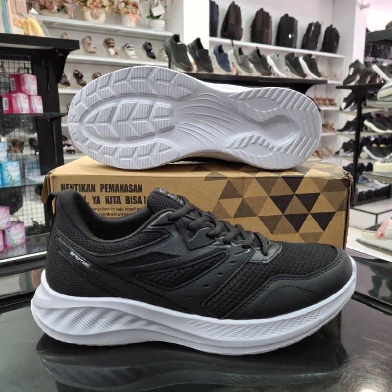 Jual SPOTEC Sepatu Sekolah | Blanco | Hitam Putih | Shopee Indonesia