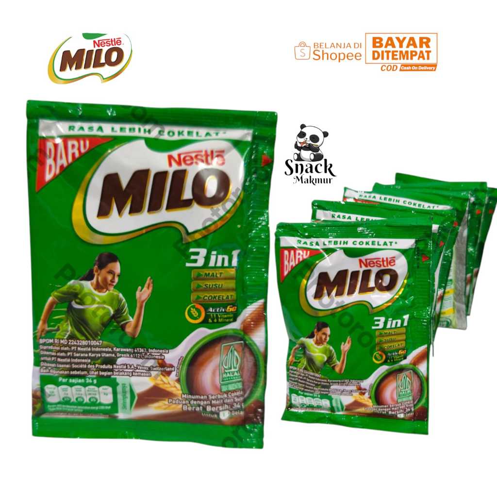 Jual MILO SUSU 3IN1 RASA MALT SUSU COKLAT 1 RENCENG 10 SACHET | Shopee ...