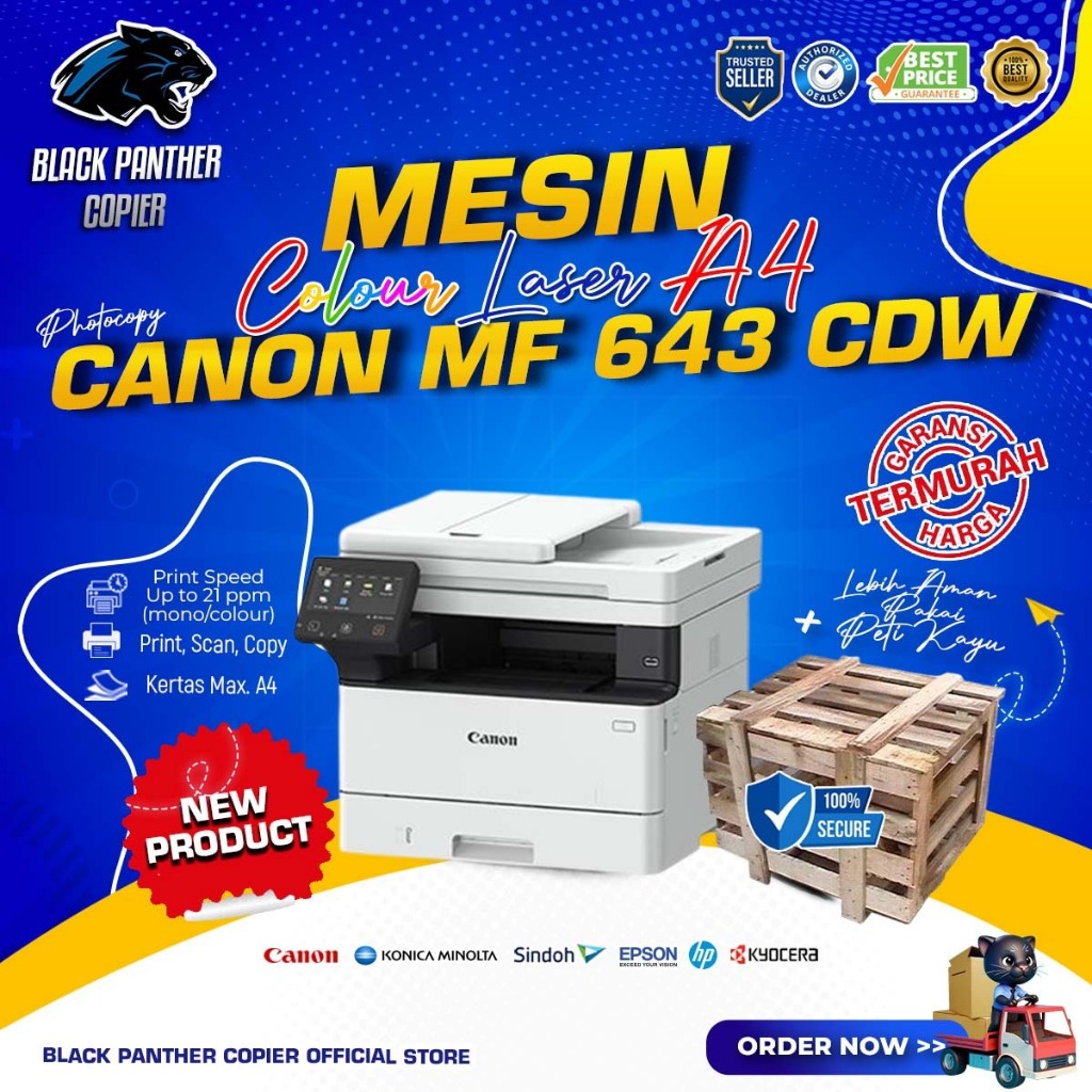 Jual Printer LaserJet Canon MF643Cdw Warna 3-in-1 (Print-Scan-Copy ...