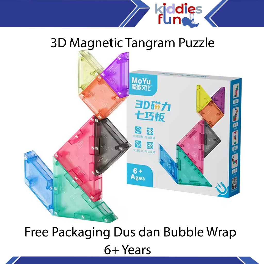 Jual Kiddies Fun - 3D Magnetic Tangram Puzzle | Mainan Eduasi Anak ...