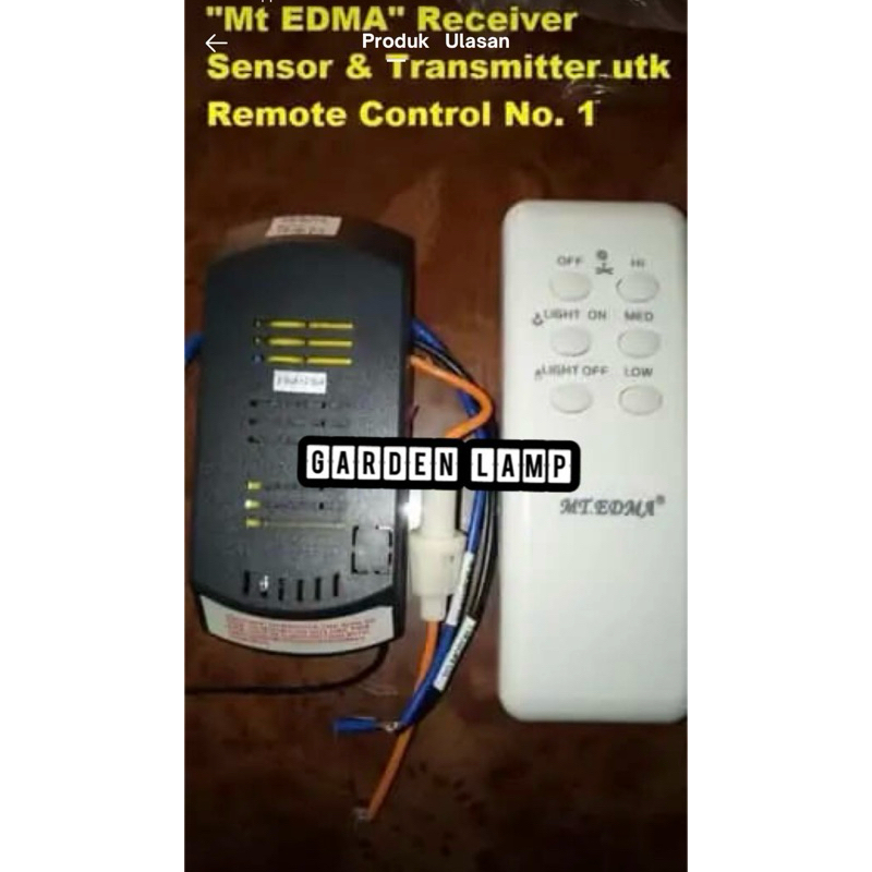 Jual MT Edma Set - Receiver Sensor Plus Transmitter - Remote Control no ...
