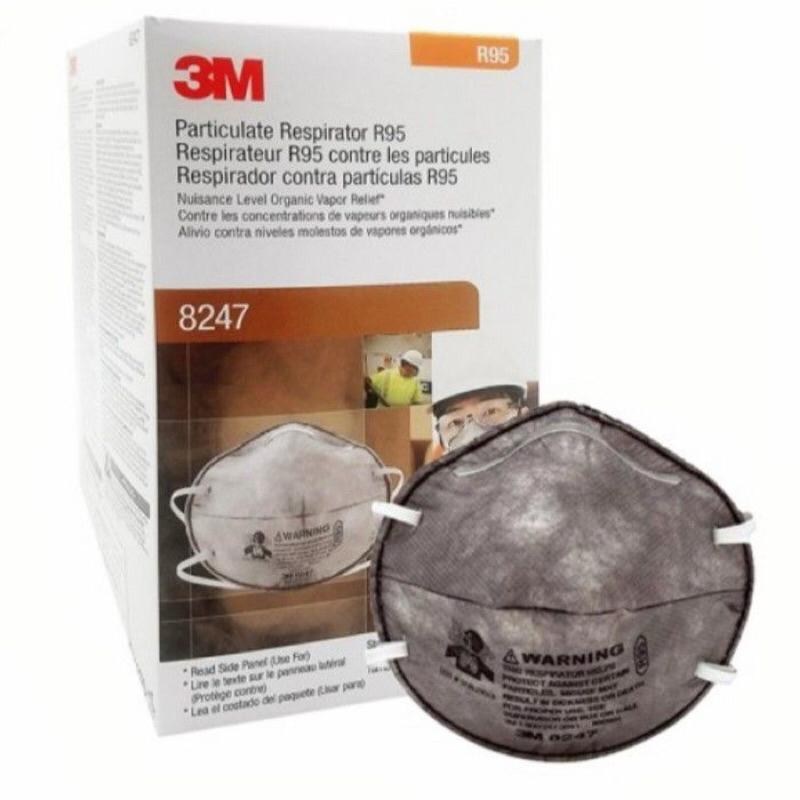 Jual PROMO MURAH !! MASKER 3 M 8247 NIOSH R95 RESPIRATOR CARBON ...