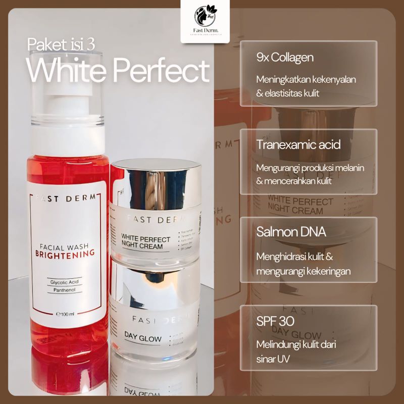 Jual Fast derm skincare paket hemat isi 3 | Shopee Indonesia