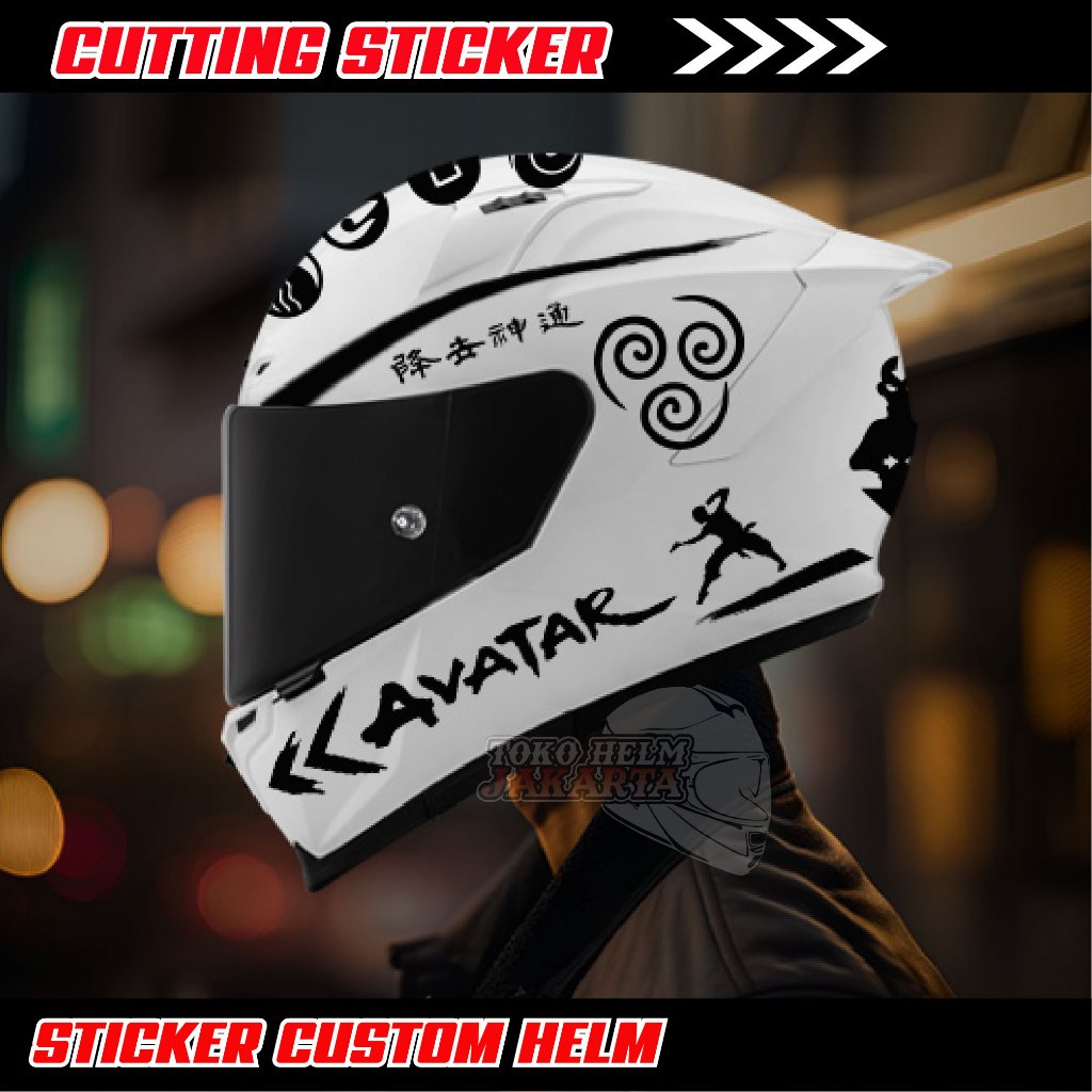 Jual Sticker Helm Avatar/ Sticker cutting helmet | Shopee Indonesia