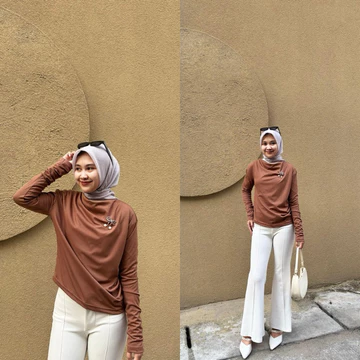 Girlfashionstory Sr April Atasan Blouse Lengan Panjang