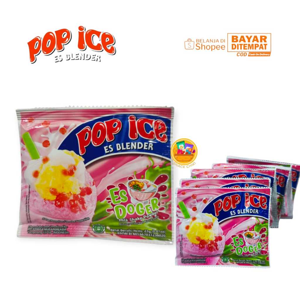 Jual POP ICE ES BLENDER RASA ES DOGER 1 RENCENG 10 PCS | Shopee Indonesia