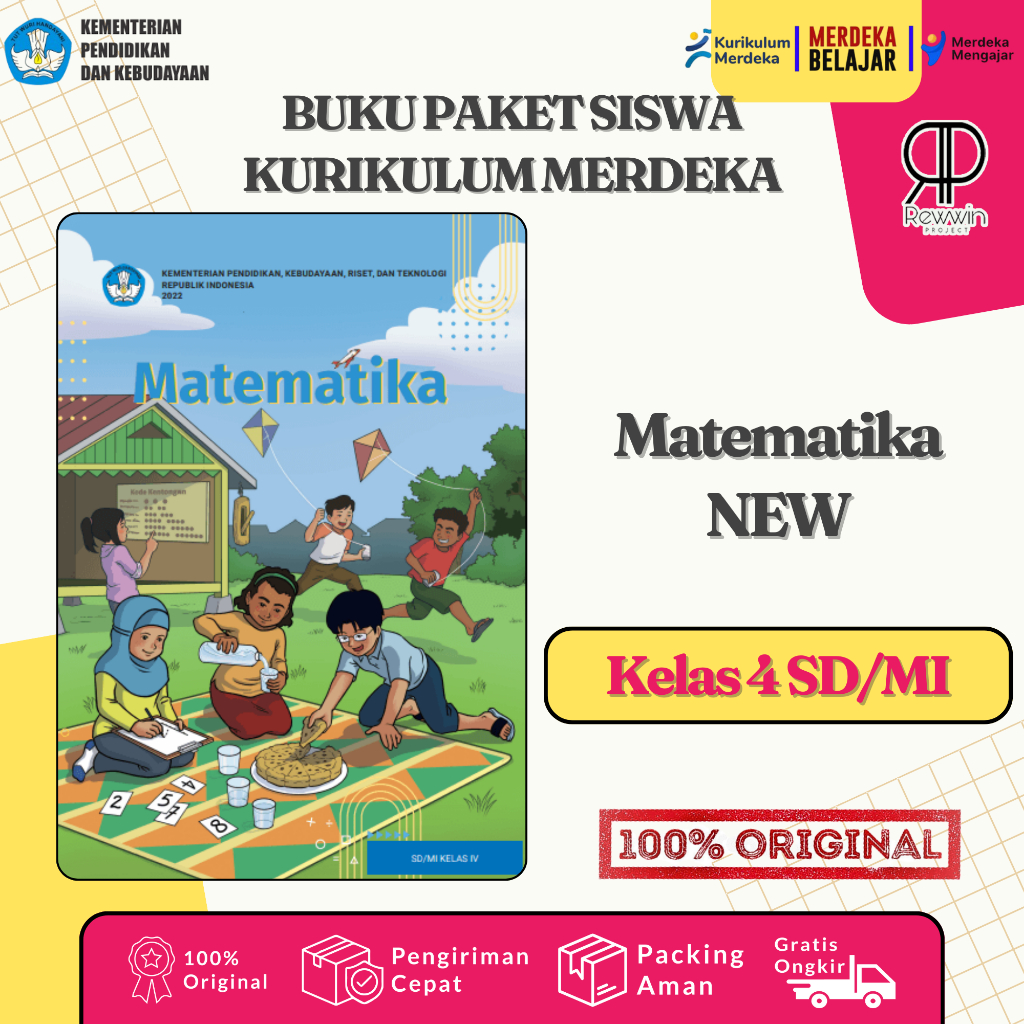 Jual Buku Paket Matematika Kelas 4 SD TERBARU Kurikulum Merdeka ...