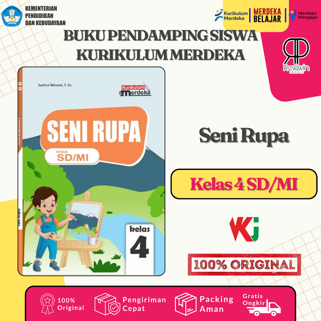Jual Buku Siswa Seni Rupa Kelas 4 SD / Kurikulum Merdeka Sekolah ...