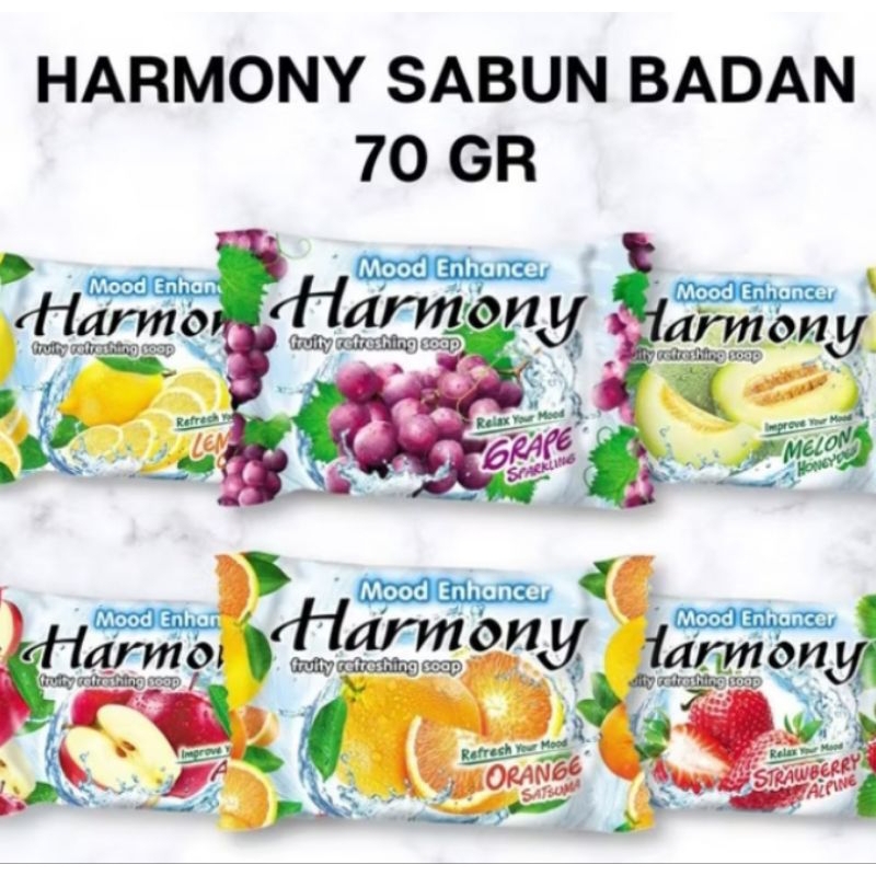 Jual Sabun Harmony Batangan 70gr/Sabun Buah/All Varian | Shopee Indonesia