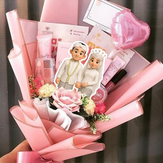 Jual 4pcs Topper Buket Penganten Adat Jawa, Sunda, Modern, Islami ...