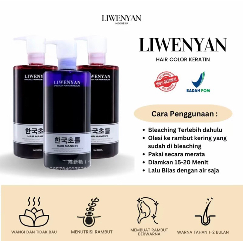Jual [ASLI] Cat Rambut Viral MYEORA ORIGINAL Keratin aman untuk rambut ...